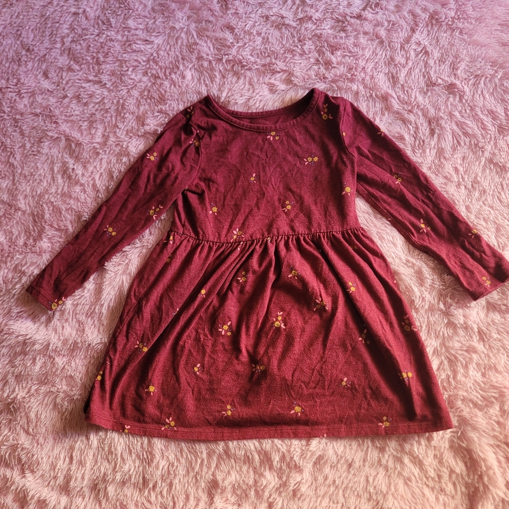 Toddler girls knit long sleeve dres